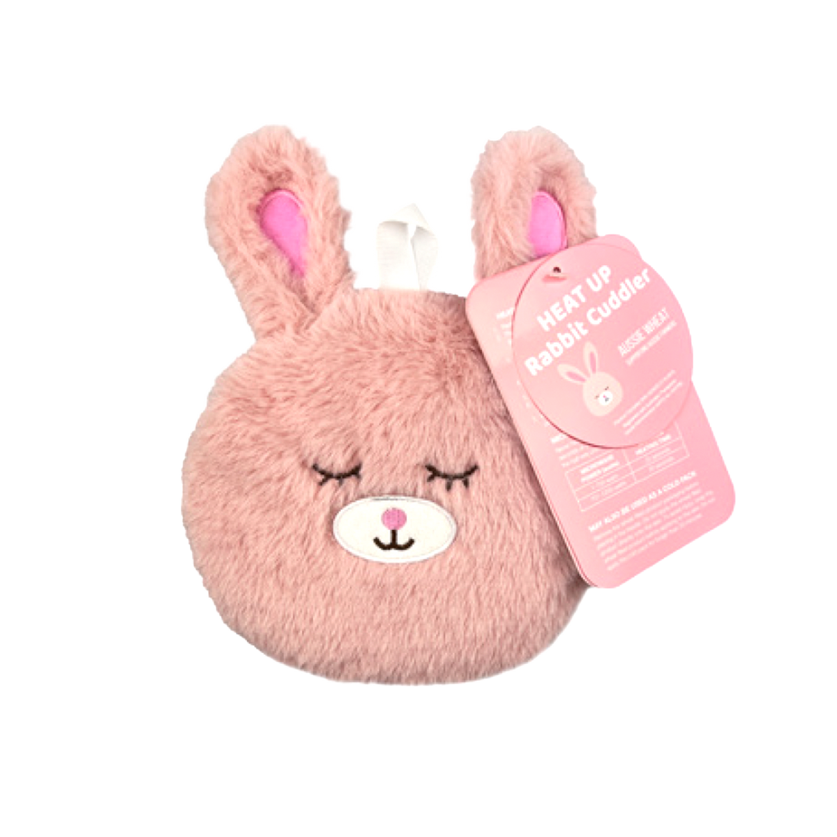 Small Wheat Heat Bag Animal - Rabbit Cuddler (Pink) - The Grain Shop