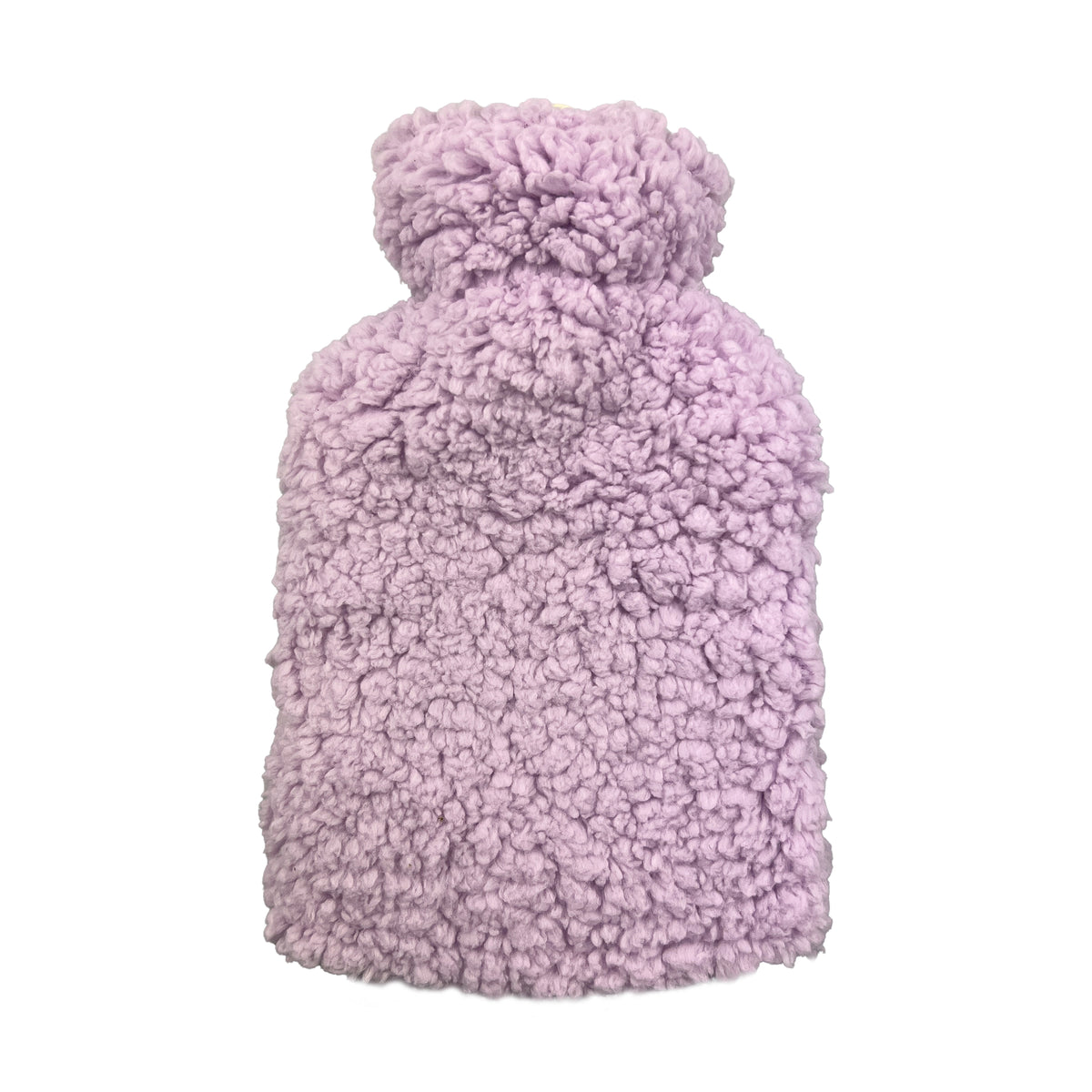 Hot Water Bottle 700mL & Cover - Lilac Sherpa - The Grain Shop