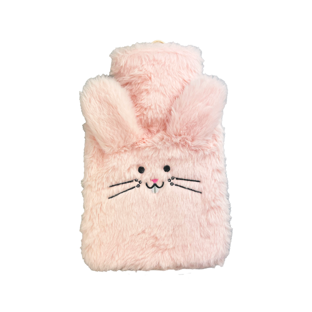 Hot Water Bottle 700mL & Cover - Pink Bunny - The Grain Shop