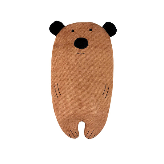 Small Wheat Heat Bag Flat Animal - Bear