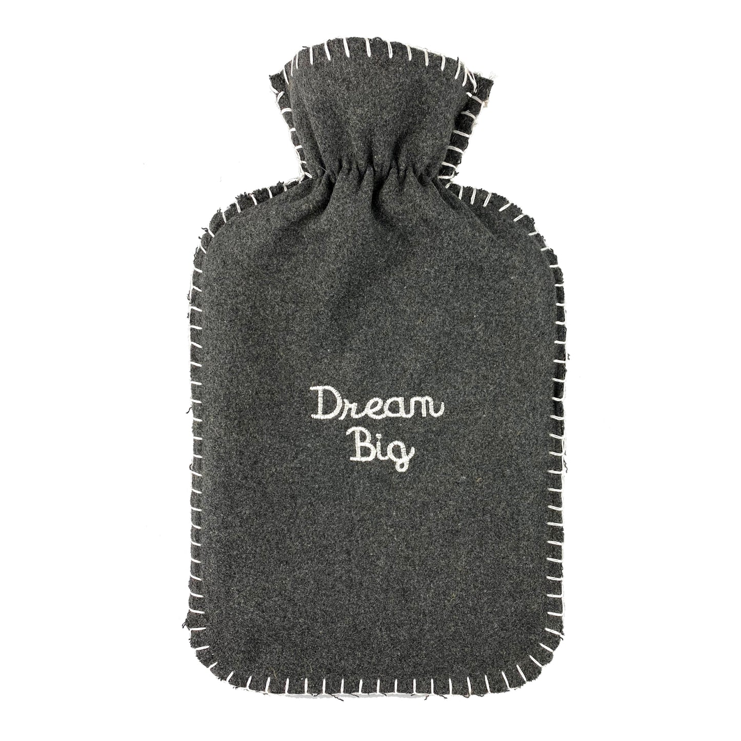 Hot Water Bottle & Cover - Dream Big Felt Stitching